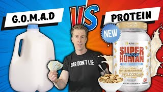 GOMAD Gainz vs Swole Cereal  Alpha Lion Super Human Protein Review [upl. by Tallbot]