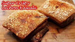 THE SECRET TO MAKE CRISPY LECHON KAWALI SAFELY AND WITHOUT HOT OIL EXPLOSION  WORKS LIKE MAGIC [upl. by Lrigybab]