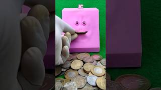 Piggy Bank Automatic Coin Bank pink colour amp Face Eating Money JC1644cute shorts [upl. by Alohs613]