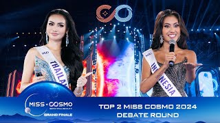 ANNOUNCEMENT TOP 2 amp DEBATE ROUND  THE GRAND FINALE MISS COSMO 2024 [upl. by Aivek]