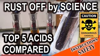 True rust removal by a chemist  acids compared [upl. by Daffy118]