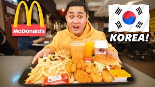 EATING McDonalds in KOREA Crazy KOREAN McDO Food🇰🇷 [upl. by Lednek]