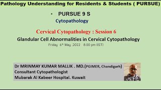 Pursue 9 S Cervical Cytopathology Session 6 Glandular Cell Abnormalities in Cervical Cytopathology [upl. by Maag336]