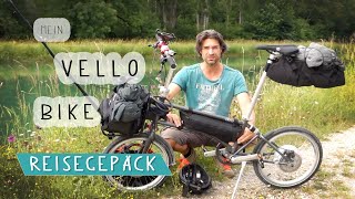 Mein Reisegepäck auf dem Vello Bike [upl. by Ayikan]