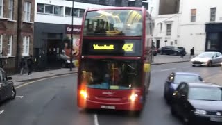 Front View  London Bus Route 452 Abellio London 9402 Enviro 400 [upl. by Enomahs]