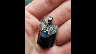 TourmalineLabradorite Pendant jewelry tourmaline labradorite pendant healingcrystals [upl. by Tommy]