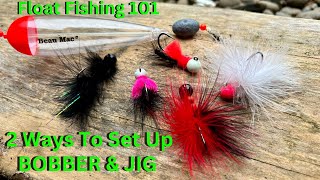 Beginners Winter Steelhead Fishing Rig  HOW TO Setup Bobber amp Jig For BANK FISHING [upl. by Boehmer]