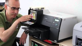 Epson Druckerpatronen wechseln beim Epson B300 B310 B500 B510 [upl. by Annabal]