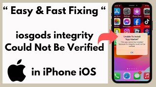 Fixing  iosgods integrity could not be verified  integrity could not be verified iphone iOS 17 [upl. by Junieta759]