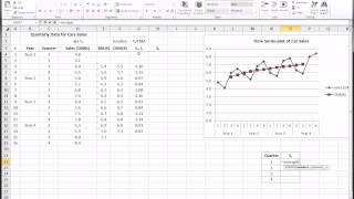 Excel  Time Series Forecasting  Part 2 of 3 [upl. by Goulder761]