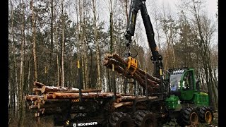 Grevers Bosbouw Forwarding with John Deere 1110E [upl. by Raff]