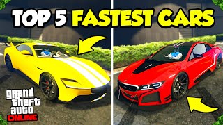 TOP 5 FASTEST CARS IN GTA 5 ONLINE UPDATED 2024 [upl. by Wilfreda]