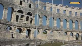 Croatia Amphitheater Pula Pulska Arena in Kroatien Hrvatska Croatia [upl. by Atile]