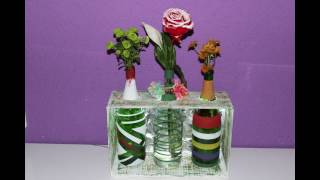 DIYSelbstgemachter Flaschenvasen als Deko  Homemade bottle vases as decorations [upl. by Mcgaw942]