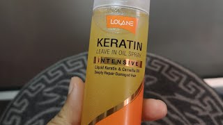 Lolane Keratin​ Leave​ in oil spray ออยล์ สเปรย์บำรุงผมแข็งแรง ไม่ชี้ฟู โลแลนเคราติน ช่วยบำรุงผม [upl. by Kerrin]