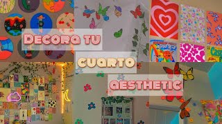 Decora tu habitación aesthetic ☆ Aesthetic DIY 🌈☀️🦋 [upl. by Demmahom]