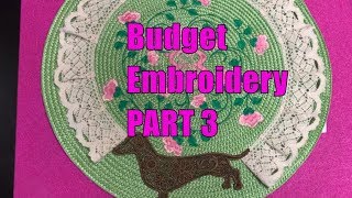 Machine Embroidery on a Budget PART 3 Placemat embroidery designs [upl. by Assyram]