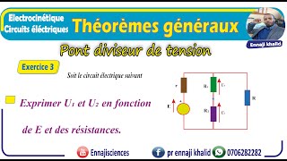 Pont diviseur de tension Exercice 3 [upl. by Ynatsyd656]