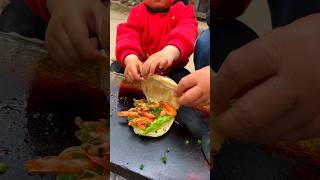 Chinese burger Grilled Prawns on Stone Plate [upl. by Nagol788]