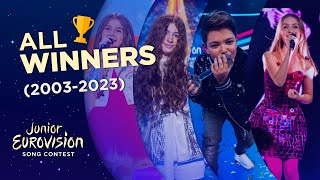 Junior Eurovision ALL WINNERS 20032023 [upl. by Brigg]