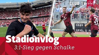 2x GelbRot 4 Tore amp Sieg gegen Schalke😍  STADIONVLOG mit Janni Serra  1 FC Nürnberg [upl. by Bee]