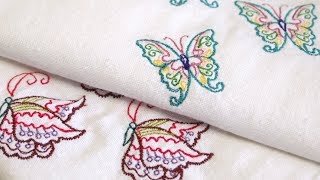 How to Machine Embroider Tea Towels Using Embrilliance Software [upl. by Naz364]