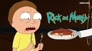 Ricks Sinister Secret to His Spaghetti  Rick and Morty  adult swim [upl. by Penland529]