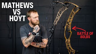 80lb Mathews Lift 33 vs Hoyt Alpha X 33  Bow Review [upl. by Gersham]