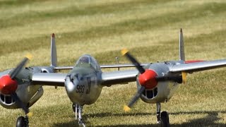 P38 amp p51 RC scale planes going fast [upl. by Yaras]