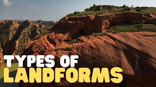 Types of Landforms  Learn about many different natural features of the earth [upl. by Charbonneau]