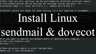 How to install dovecot and sendmail  Linux mail server CentOSRHEL [upl. by Weatherley995]