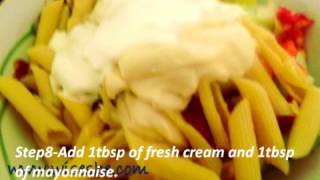 How to make Pasta mayonnaise saladRecipe [upl. by Eimareg987]