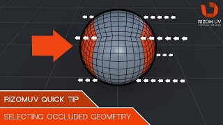 RizomUV Quick Tip Select Occluded Geometry [upl. by Ahtelat]