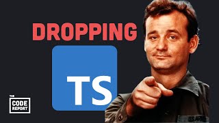 Big projects are ditching TypeScript… why [upl. by Eylk895]