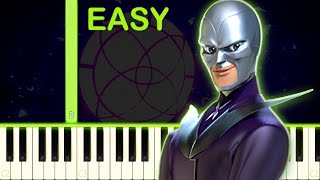 HAWK MOTH SONG  Miraculous Ladybug  EASY Piano Tutorial [upl. by Frasier315]