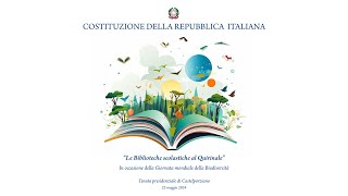 Le Biblioteche scolastiche al Quirinale [upl. by Oecam532]