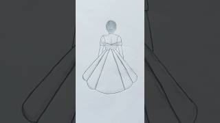 Draw a Girl Backside ll Beautiful girl drawing 😍 pencildrawing girldrawing youtubeshorts [upl. by Enalb]