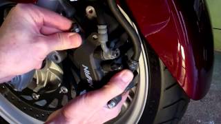 NT700V Front Wheel Removal [upl. by Shinberg]