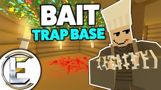 Bait Trap Base  Unturned Roleplay Invite Them In Then They Get Shredded By The Trap [upl. by Yrreiht631]