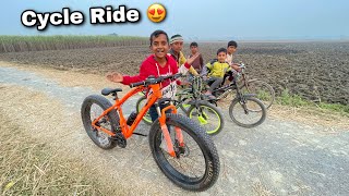 Riding New Fat Bike With Friends 😅 Cycle Ride 😍 [upl. by Dacey17]