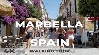 4K Marbella Spain  Walking Tour 2022 [upl. by Dorn944]