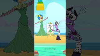 Help Disgust choose her body parts in the beach  Inside Out 2 [upl. by Sidwell]