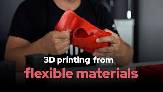 3D printing from flexiblesoft plastic materials filaments TPU TPE [upl. by Asirram]