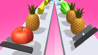 Slicer Runner Game Satisfying and relaxing ASMR slicing video [upl. by Blaise395]