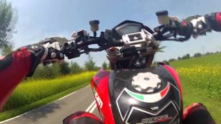 Hypermotard 1100S 3rd gear powerwheelie [upl. by Einnor]