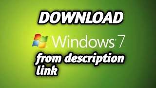 How to download Windows 7 preactivated description link of MediaFire link 100 [upl. by Nosnorb]