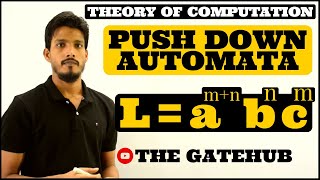 Pushdown Automata PDA for amn bn cm  an bmn cm  an bm cmn  Automata Theory [upl. by Poppy]