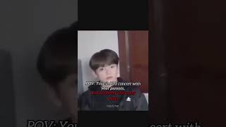 POV  youre in BTS concert with your parents 😁 bts army kpop btsarmy subscribe dhanvipradeep [upl. by Bysshe431]