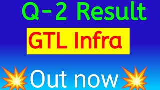 GTL Infra share Q2 Result today GTL Infra share Q2 Result 2025 [upl. by Nyrret]