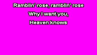 Ramblin Rose  Nat King Cole Karaoke [upl. by Atiuqa]